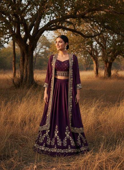 INDOWESTERN VF 227 GEORGETTE Lehenga choli bulk order suppliers in pune